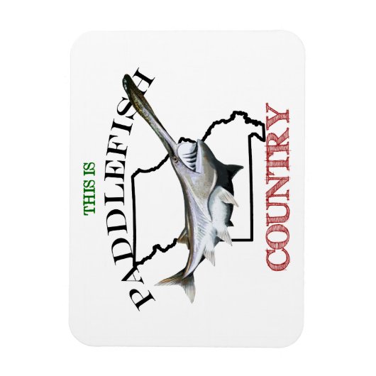 Missouri is Paddlefish Land Magneet (Verticaal)