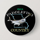 Missouri is Paddlefish Land Ronde Button 7,6 Cm (Voorkant)