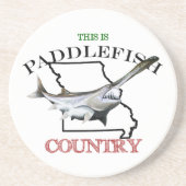 Missouri is Paddlefish Land Zandsteen Onderzetter (Voorkant)