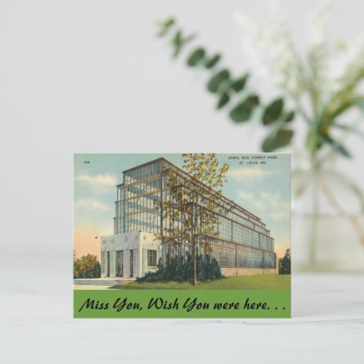 Missouri, Jewel Box, Forest Park Briefkaart (Staand voorkant)