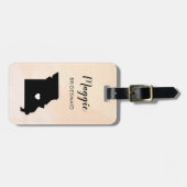 Missouri Kaart Bagagelabel, Huwelijksfeest Welkom Bagagelabel (Voorkant horizontaal)