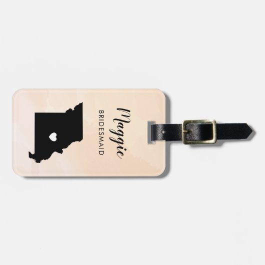 Missouri Kaart Bagagelabel, Huwelijksfeest Welkom Bagagelabel (Voorkant horizontaal)