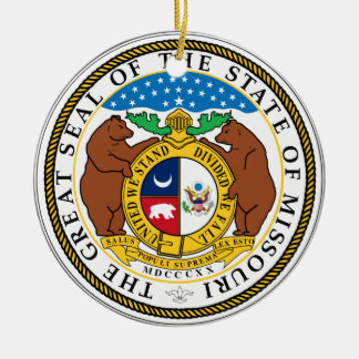 Missouri kerstversiering keramisch ornament