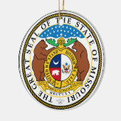 Missouri kerstversiering keramisch ornament (Links)