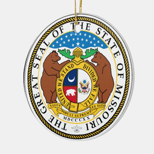 Missouri kerstversiering keramisch ornament (Links)