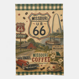 Missouri Klassieke Auto Koffie Americana Theedoek