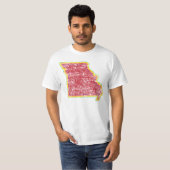 missouri-kleurgrunge t-shirt (Voorkant volledig)