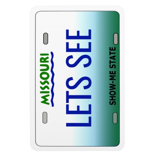Missouri License Bord Flexible Magneet (Verticaal)