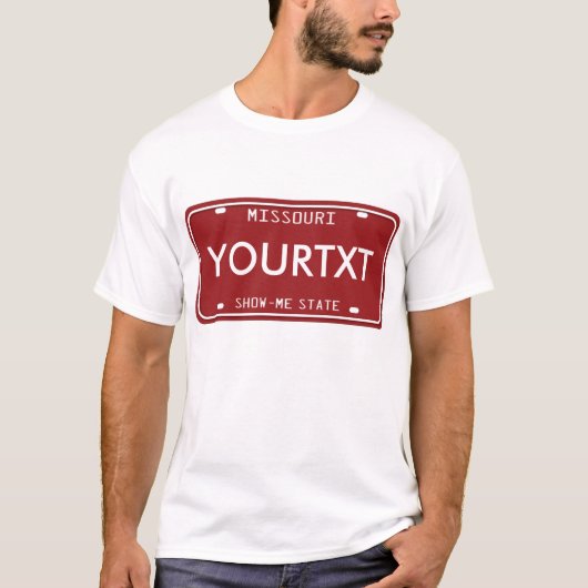 Missouri License Bord T-shirt (Voorkant)