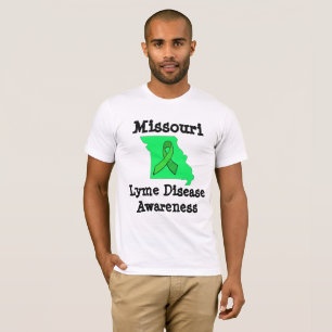 Missouri Lyme-ziekte bewustzijn heren shirt