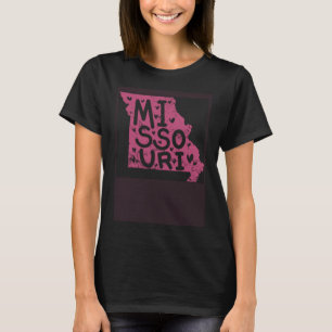 Missouri Map Overzicht VS T-shirt