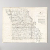 Missouri Map Poster (Voorkant)