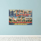Missouri - Meer van de Ozarks 2 Canvas Afdruk (Insitu (Houten vloer))