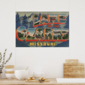 Missouri - Meer van de Ozarks 2 Poster (Keuken)