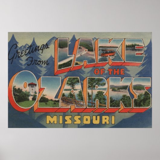 Missouri - Meer van de Ozarks 2 Poster (Voorkant)