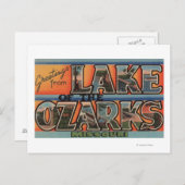 Missouri - Meer van de Ozarks 3 Briefkaart (Voorkant / Achterkant)