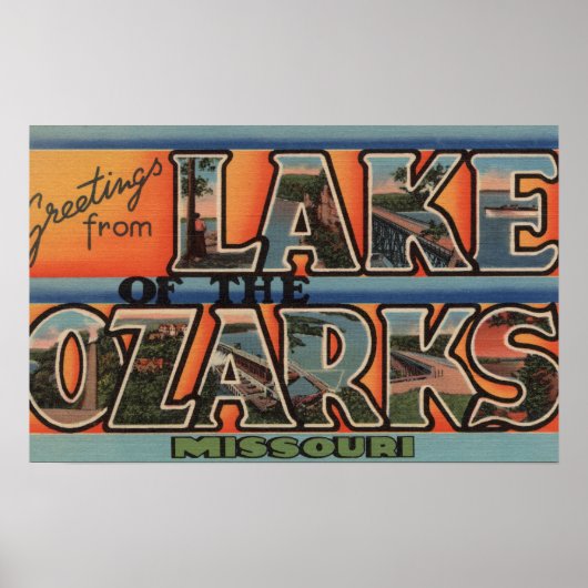 Missouri - Meer van de Ozarks 3 Poster (Voorkant)