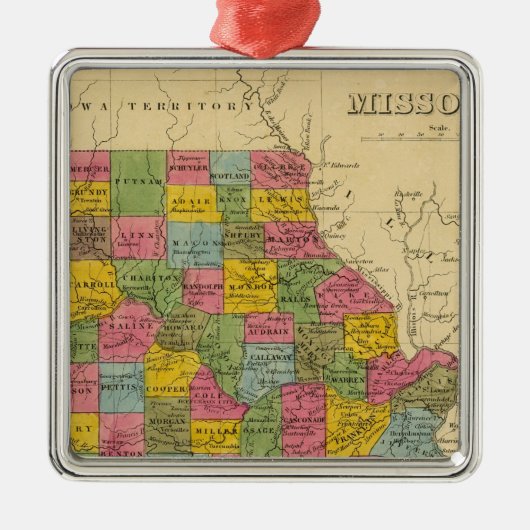 Missouri Metalen Ornament (Voorkant)