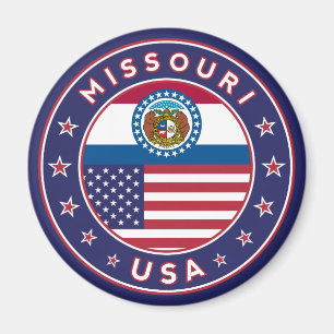 Missouri, Missouri-telefooncel, Missouri-sticker, Magneet