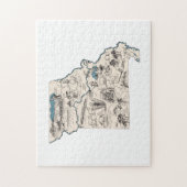 Missouri  Missourian Afbeelding Map Legpuzzel (Verticaal)