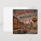 Missouri Mother Road Kerstgroet (Voorkant / Achterkant)