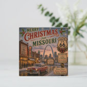 Missouri Mother Road Kerstgroet (Staand voorkant)