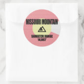 Missouri Mountain Ronde Sticker (Tas)