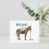 Missouri Mule Briefkaart (Staand voorkant)