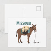 Missouri Mule Briefkaart (Voorkant / Achterkant)