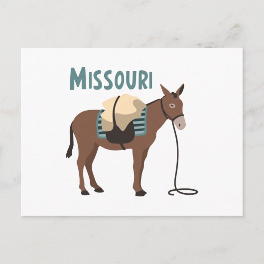 Missouri Mule Briefkaart (Voorkant)