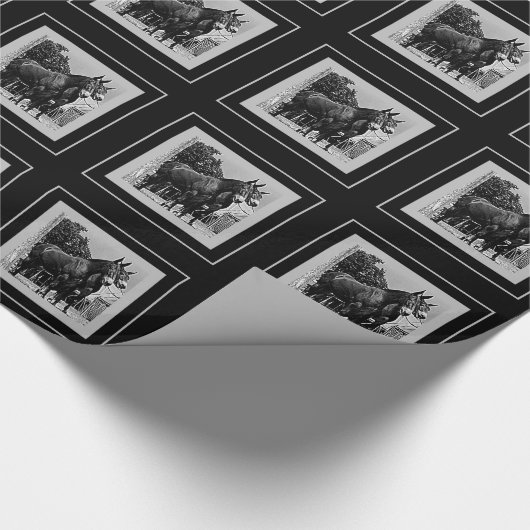 Missouri Mule Cadeaupapier (Hoek)