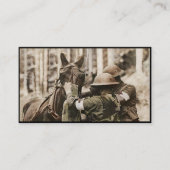 Missouri Mule in een gasmasker Afsprakenkaartje (Voorkant)