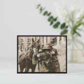 Missouri Mule in een gasmasker Feestdagenkaart (Staand voorkant)