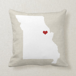 Missouri New Home State Pillow 16 x 16 inch Kussen