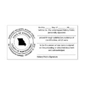 Missouri Notaris publieke erkenningsstempel Zelfinktende Stempel (Design)