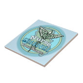 Missouri Nurse Caduceus Tile Tegeltje (Zijkant)