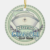 Missouri Nurse Keramisch Ornament (Voorkant)