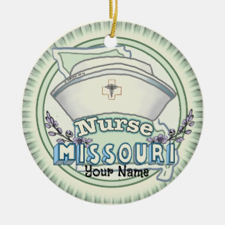 Missouri Nurse Keramisch Ornament