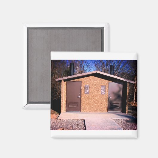 MISSOURI OUTHOUSE MAGNEET 2 "X 2" KEUKEN MAGNEET (Voorkant / Achterkant)