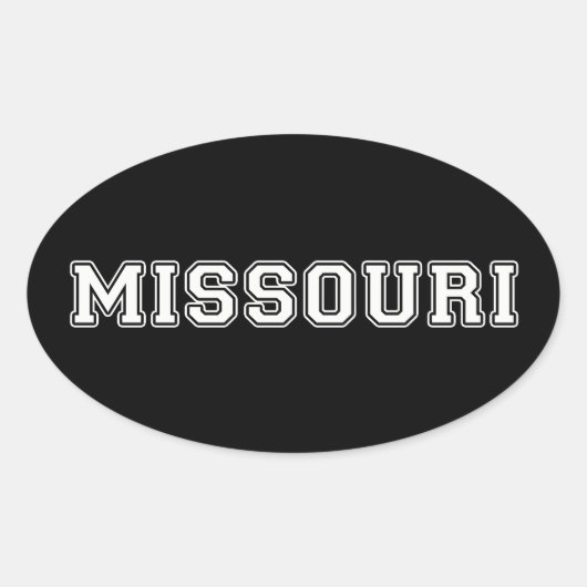 Missouri Ovale Sticker (Voorkant)