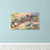 Missouri (Overheidskapitaal/Bloem) Canvas Afdruk (Insitu (Houten vloer))