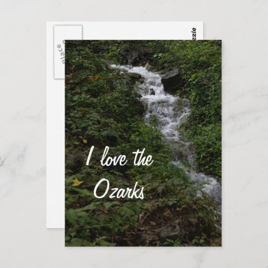 Missouri Ozark Waterfall Briefkaart (Voorkant / Achterkant)