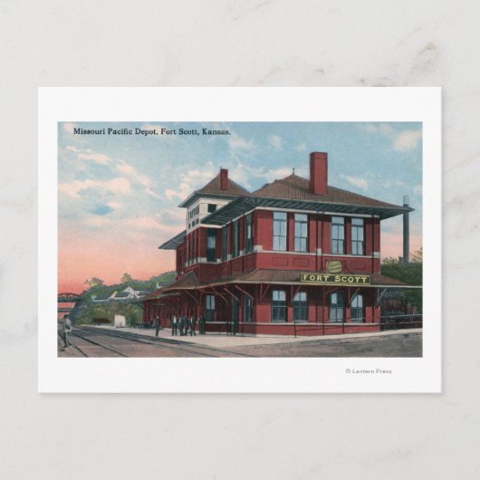 Missouri Pacific Railroad Depot Briefkaart (Voorkant)