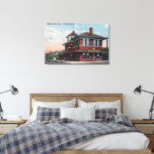 Missouri Pacific Railroad Depot Canvas Afdruk (Insitu (Slaapkamer))