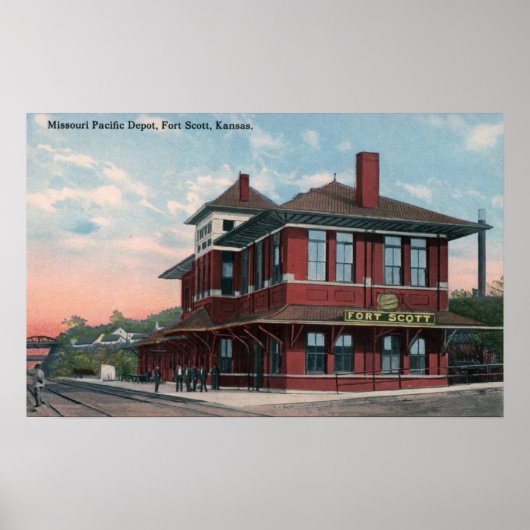 Missouri Pacific Railroad Depot Poster (Voorkant)