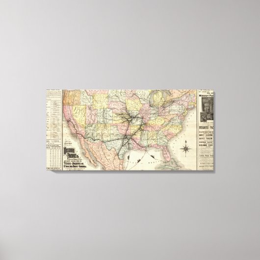Missouri Pacific Railway Canvas Afdruk (Voorkant)