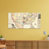 Missouri Pacific Railway Canvas Afdruk (Insitu (Woonkamer))
