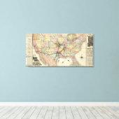 Missouri Pacific Railway Canvas Afdruk (Insitu (Houten vloer))