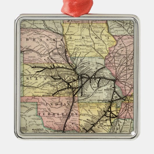 Missouri Pacific Railway Metalen Ornament (Voorkant)