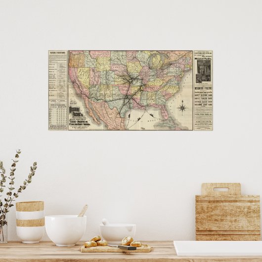Missouri Pacific Railway Poster (Keuken)
